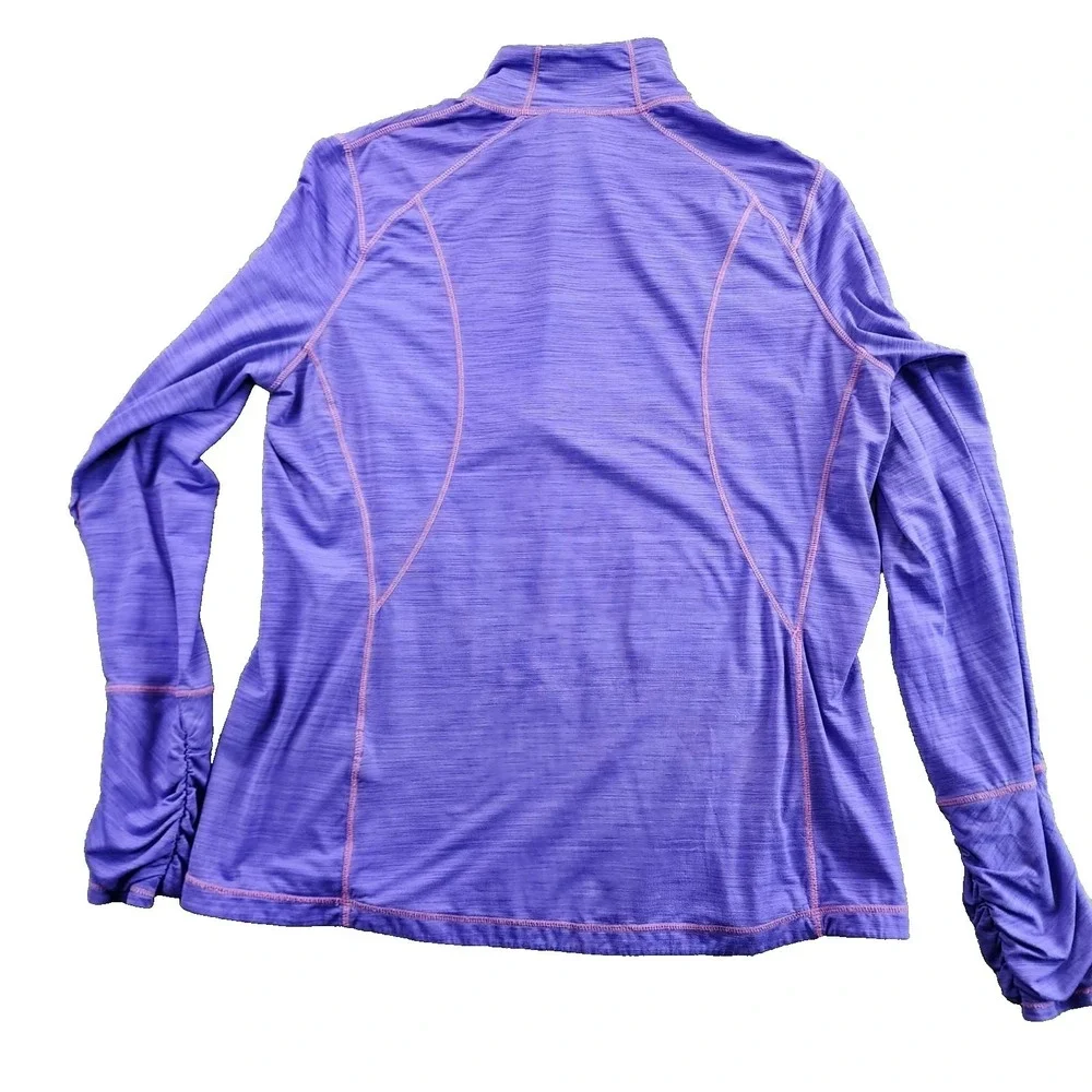 Kirkland XL Purple 1/4 Zip Pullover Active Top Space Dye Athletic Running Hiking